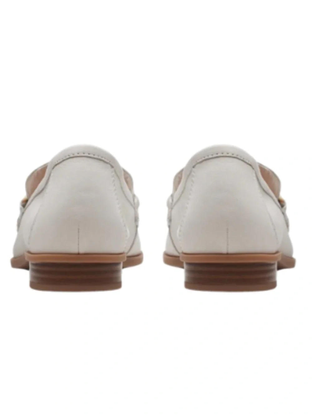 Womens Clarks Sarafyna Iris Loafer in White Leather. 26171042